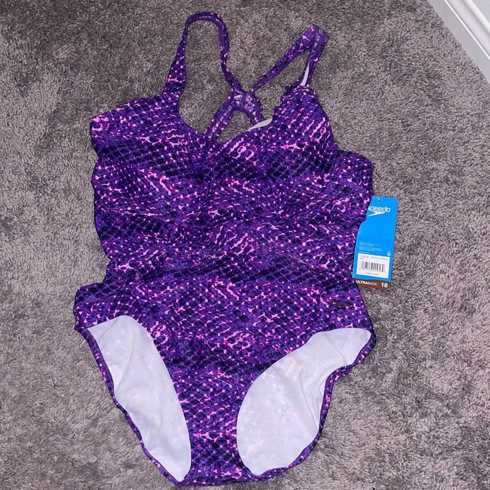 Purple bathing suit